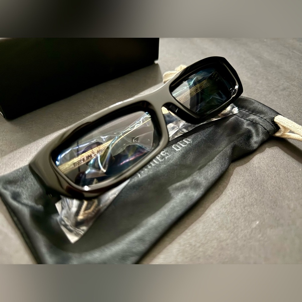 James Oro Black Rogue Sunglasses